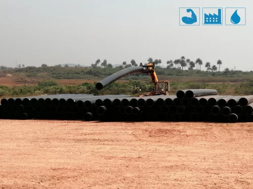 Industrial pipe, Sierra Leone